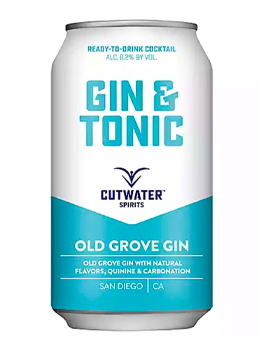 CUTWATER GIN AND TONIC - 355ML 4 PACK