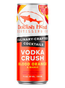 DOGFISH HEAD BLOOD ORANGE AND MANGO VODKA CRUSH COCKTAIL - 355ML 4 CANS