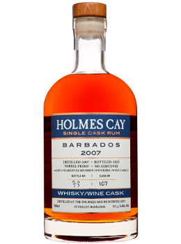 HOLMES CAY 15 YEAR OLD BARBADOS FOURSQUARE 2007 WHISKEY CASK SINGLE CASK RUM BARREL PROOF - 750ML