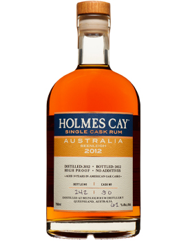 HOLMES CAY AUSTRALIA 2012 BEENLEIGH SINGLE CASK RUM - 750ML