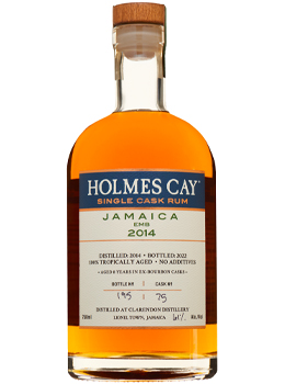 HOLMES CAY SINGLE CASK RUM 8 YEAR OLD 2014 CLARENDON DISTILLERY EMB JAMAICA RUM - 750ML