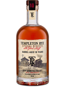 TEMPLETON 10 YEARS OLD 10TH ANNIVERSARY THE GOOD STUFF SPECIAL RESERVE RYE - 750ML