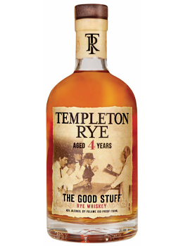 TEMPLETON THE GOOD STUFF 4 YEAR OLD RYE WHISKEY - 750ML