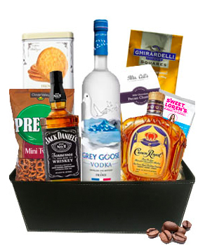 A GENTLEMANS DELIGHT GIFT BASKET                                                                                                