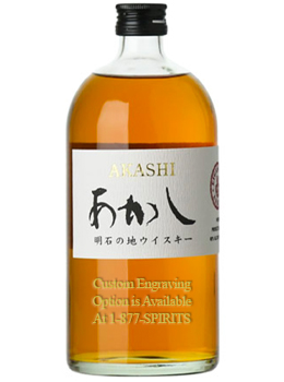 AKASHI WHITE OAK JAPANESE BLENDED WHISKY - 750ML CUSTOM ENGRAVED