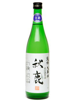 AKISHIKA OKARAKUCHI SUPER DRY JUNMAI GINJO MUROKA NAMA GENSHU SAKE - 720ML