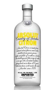 ABSOLUT CITRON VODKA                                                                                                            
