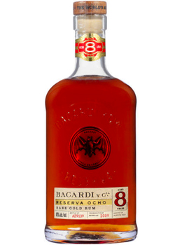 BACARDI RUM - 750ML RESERVA OCHO