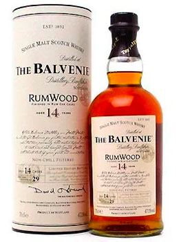 BALVENIE 14 YEAR OLD RUMWOOD SINGLE MALT SCOTCH - 750ML                                                                         