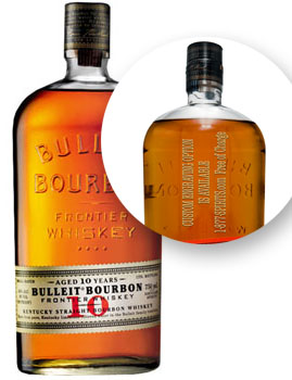 BULLEIT BOURBON WHISKEY 10 YEAR - 750ML CUSTOM ENGRAVED                                                                         