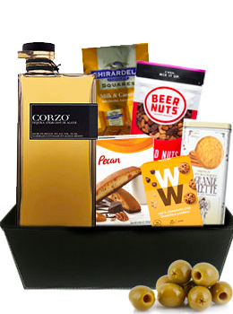 CORZO ANEJO TIME GIFT BASKET                                                                                                    