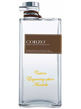 CORZO SILVER TEQUILA - 750ML CUSTOM ENGRAVED                                                                                    