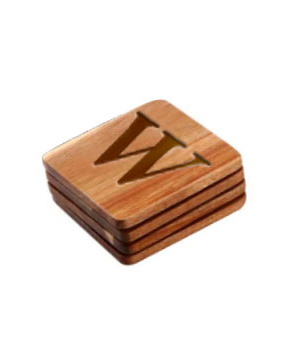 CUSTOM ENGRAVED WHISKEY COASTER - W