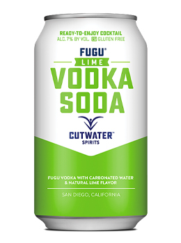 CUTWATER LIME VODKA SODA - 355ML 4 PACK