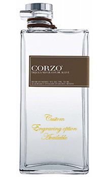 CUSTOM ENGRAVED CORZO SILVER TEQUILA