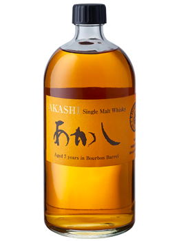 EIGASHIMA DISILLERY 7 YEAR OLD BOURBON BARREL AKASHI JAPANESE WHISKY - 750ML