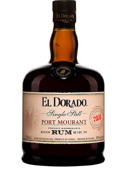 EL DORADO RUM SINGLE STILL PORT MOURANT DEMERARA RUM - 750ML                                                                    