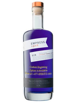 EMPRESS 1908 GIN ORIGINAL INDIGO CUSTOM ENGRAVED