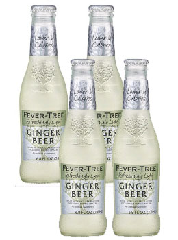 FEVER TREE REFRESHINGLY LIGHT GINGER BEER - 200ML - 4 PACK                                                                      