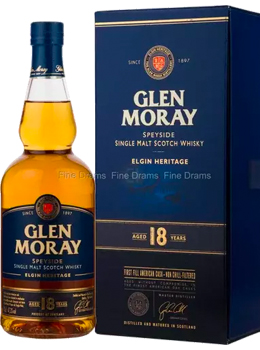 GLEN MORAY 18 YEAR OLD SINGLE MALT SCOTCH - 750ML