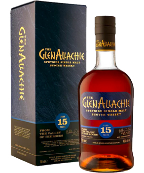 GLENALLACHIE 15 YEAR OLD SPEYSIDE SINGLE MALT SCOTCH WHISKY - 700ML
