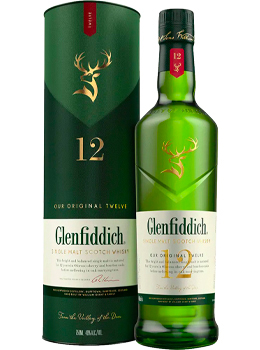 GLENFIDDICH 12 YEAR OLD SINGLE MALT - 750ML                                                                                     