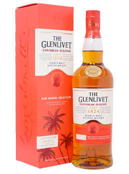 GLENLIVET SCOTCH SINGLE MALT - 750ML CARIBBEAN RESERVE