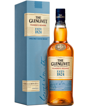 GLENLIVET SCOTCH SINGLE MALT - 750ML FOUNDER'S RESERVE