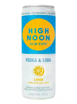 HIGH NOON HARD SELTZER LEMON - 355ML 6 CANS