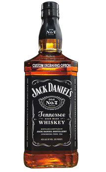 JACK DANIEL'S OLD NO. 7 TENNESSEE WHISKEY - 750ML - CUSTOM ENGRAVED                                                             