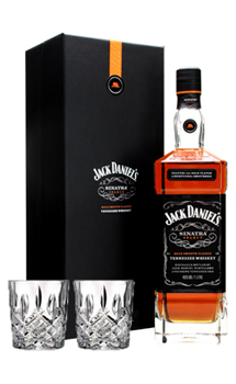 JACK DANIEL'S SINATRA SELECT WHISKEY - 1 LITER WITH 2 MARQUIS BY WATERFORD CRYSTAL GLASSES                                      