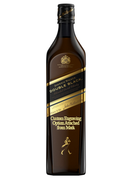 JOHNNIE WALKER DOUBLE BLACK SCOTCH - CUSTOM ENGRAVED