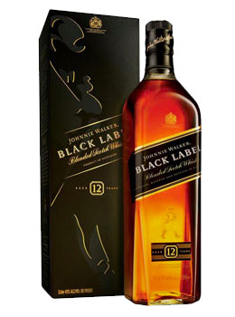 JOHNNIE WALKER SCOTCH BLACK LABEL -