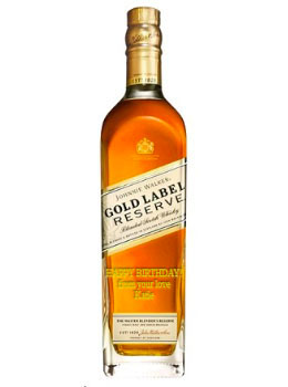 JOHNNIE WALKER SCOTCH GOLD LABEL RESERVE - 750ML CUSTOM ENGRAVED