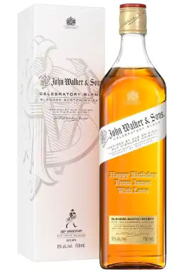 Custom Engraved Scotch | JOHN WALKER & SONS CELEBRATORY BLENDED SCOTCH WHISKY - 750ML