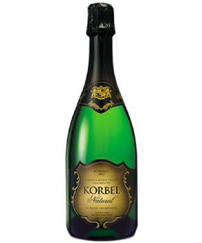 KORBEL NATURAL METHODE CHAMPENOISE SPARKLING WINE - 750ML                                                                       