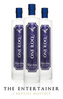 MONTHLY SUBSCRIPTION - ONE ROQ VODKA - LOGANBERRY - 1 LITER - 3 BOTTLE