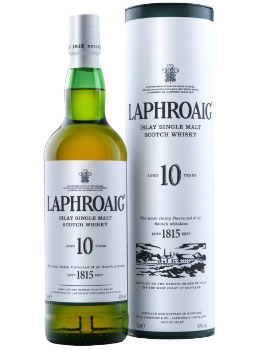 LAPHROAIG SCOTCH SINGLE MALT 10 YEAR OLD - 750ML                                                                                