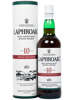 LAPHROAIG SCOTCH SINGLE MALT 10 YEAR OLD - 750ML SHERRY CASK