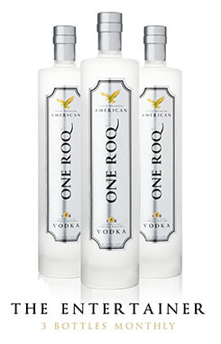 MONTHLY SUBSCRIPTION - ONE ROQ LEGACY VODKA - 750ML - 3 BOTTLE