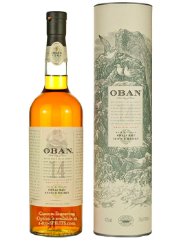 OBAN 14 YEAR OLD SINGLE MALT - CUSTOM ENGRAVED