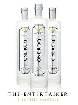 MONTHLY SUBSCRIPTION - ONE ROQ LEGACY VODKA - 1L - 3 BOTTLE