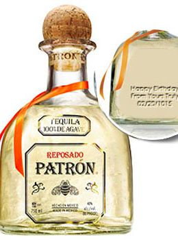 PATRON TEQUILA REPOSADO - 750ML CUSTOM ENGRAVED                                                                                 