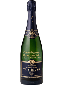 TAITTINGER CHAMPAGNE BRUT PRELUDE GRANDS CRUS - 750ML CUSTOM ENGRAVED