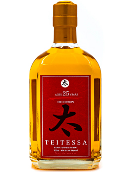 TEITESSA 25 YEAR OLD GRAIN JAPANESE WHISKEY RED EDITION - 750ML