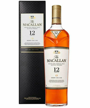 THE MACALLAN 12 YEAR OLD SINGLE MALT -750ML SHERRY OAK                                                                          