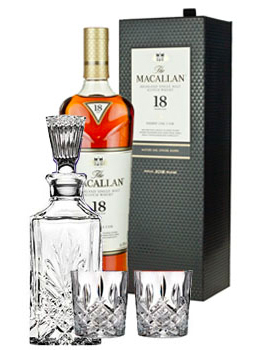 THE MACALLAN 18 YEAR OLD SINGLE MALT -750ML DOUBLE CASK COLLABORATION GIFT SET