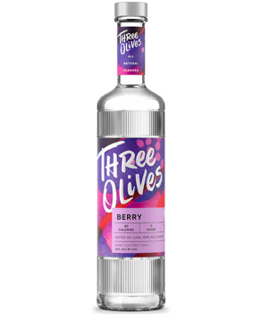 THREE OLIVES VODKA - 750ML BERRY   