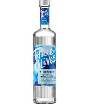 THREE OLIVES VODKA - 750ML BLUEBERR