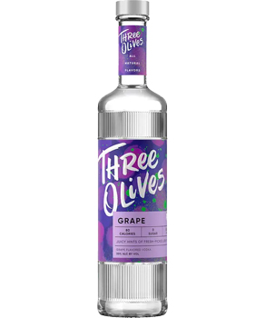 THREE OLIVES VODKA - 750ML GRAPE   